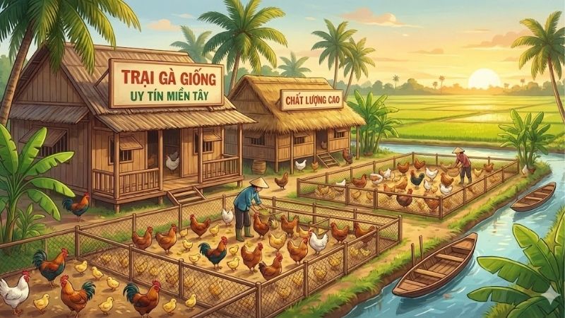 Trại gà giống uy tín miền Tây – Cách chọn lựa trại gà chất lượng 3 trai-ga-giong-uy-tin-mien-tay